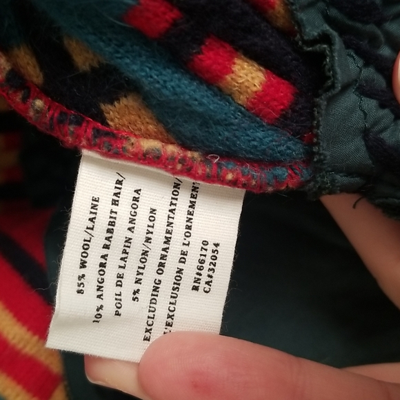 Sparrow Multi Color wool and angora ruffle sweater Jacket Blazer size M - Picture 5 of 5